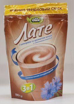 Напій розчинний Elite Health Line Elite Латте на основі цикорію 190г 0476 фото
