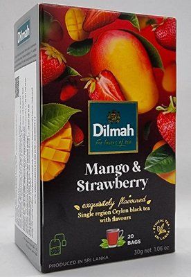 Чай цейлонський "Dilmah" Манго та Полуниця 20 пак/уп 30 грамів 0840 фото
