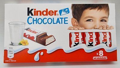 Батончик Kinder Chocolate 8 порції 100 г 0523 фото