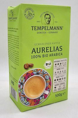 Кава мелена Tempelmann Aurelias 100% арабіка 500г Німеччина 5247 фото