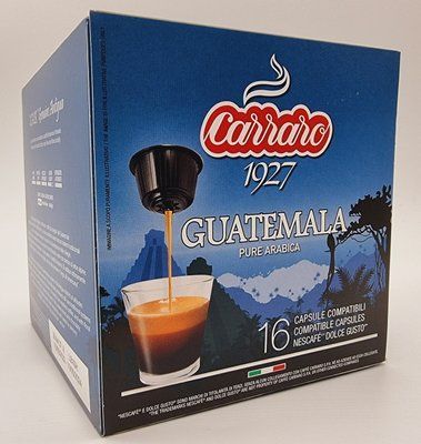 Кава в капсулах Dolce Gusto "Carraro" Monoarabica Guatemala 16 шт. Італія 0599 фото
