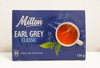 Чай чёрный с бергамотом Milton Earl Grey Classic 80 пак. Польша 0409 фото