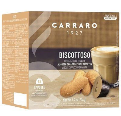 Кава в капсулах для кавомашини Nescafe Dolce Gusto "Carraro" Biscottoso 16 шт. Італія 5107 фото