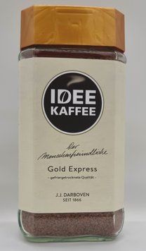 Кава розчинна IDEE Kaffee Gold Express J.J.Darboven 200 г в скляній банці 0773 фото