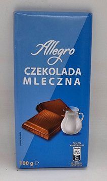 Молочний шоколад Allegro 100г 0777 фото