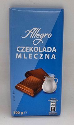 Молочний шоколад Allegro 100г 0777 фото
