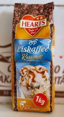 Капучіно "Hearts" Eiskaffee (Холодна кава) зі смаком карамель 1 кг Німеччина 0051 фото