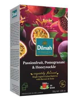 Чай цейлонський "Dilmah" Passionfruit, Pomegranate & Honeysuckle Маракуя та Гранат 20 пакетиків (30 г) 5299 фото
