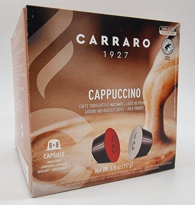 Кава в капсулах Dolce Gusto "Carraro" CAPPUCCINO 16 шт. Італія 0324 фото