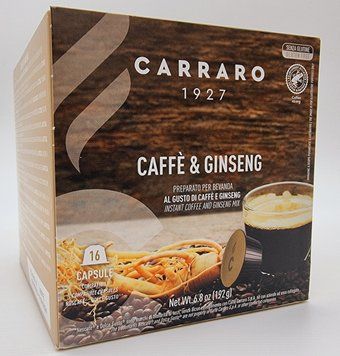 Кава в капсулах Dolce Gusto "Carraro" CAFFE & GINSENG 16 шт. Італія 0325 фото