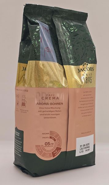 Кофе в зёрнах Jacobs Cafe Crema 500г Германия 5008 фото