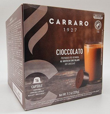 Гарячий шоколад у капсулах Dolce Gusto "Carraro" CIOCCOLATO 16 шт. Італія 0326 фото