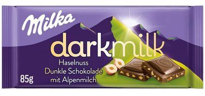 Молочний шоколад Milka Darkmilk Hazelnut 85 г 5306 фото