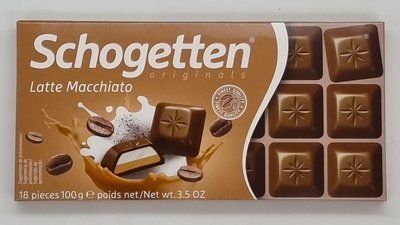 Молочный шоколад Schogetten Latte Macchiato 100 грамм Германия 0731 фото