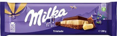 Молочный шоколад Milka Triolade 280 г 0414 фото
