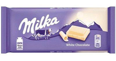 Молочний шоколад, білий Milka White Chocolate 100 г 412 фото