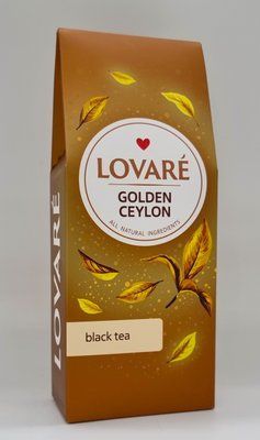 Чай листовий чорний, цейлонський Lovare Golden Ceylon 80 грамів 0643 фото