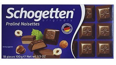 Молочный шоколад Schogetten Praline Noisettes Ореховое пралине 100 грамм Германия 0733 фото