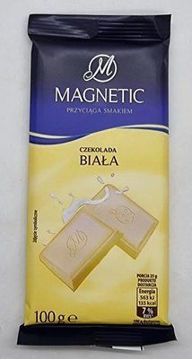 Білий молочний шоколад Magnetic 100 г Польща 0855 фото