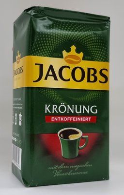 Кава мелена Jacobs Kronung entkoffeiniert(без кофеїну) 500г Німеччина 0703 фото