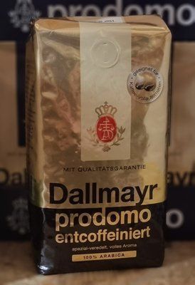 Кофе в зёрнах без кофеина Dallmayr Prodomo Entcoffeiniert 500г Германия 0098 фото