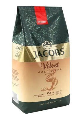 Кава у зернах Jacobs Velvet Gold Crema 1 кг Німеччина 5355 фото