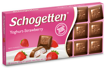 Молочний шоколад Schogetten Yoghurt-Strawberry Йогурт і полуниця 100 грам Німеччина 0726 фото