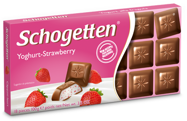 Молочный шоколад Schogetten Yoghurt-Strawberry Йогурт и клубника 100 грамм Германия 0726 фото