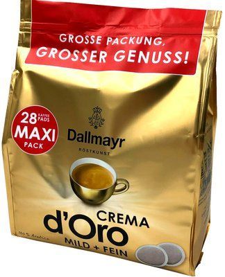 Кофе в чалдах Senseo Dallmayr Crema D'oro 28 чалда (Philips Senseo 62 мм) 5210 фото