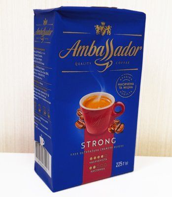 Кава мелена Ambassador Strong 225г 1610925760 фото