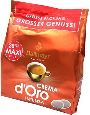 Кофе в чалдах Senseo Dallmayr Crema D'oro Intensa 28 чалда (Philips Senseo 62 мм) 5209 фото