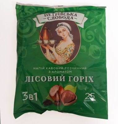 Кофе "Петровская слобода " 3в1 со вкусом "Лесной орех" 25 стиков 0035 фото