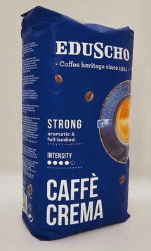 Кофе в зёрнах Eduscho Caffe Crema Strong 1 кг Германия 0955 фото
