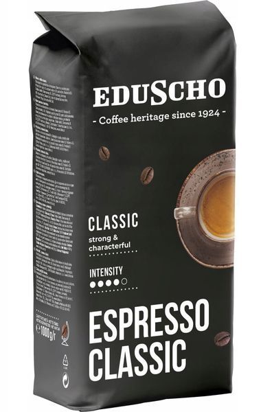 Кава в зернах Eduscho Espresso Classic 1 кг Німеччина 5068 фото