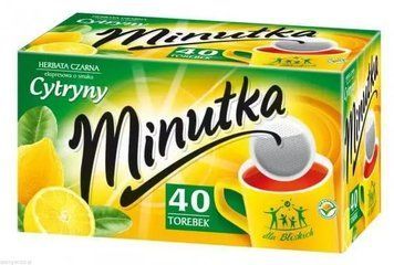 Чай чорний "Minutka" зі смаком лимона 40 шт. 5313 фото