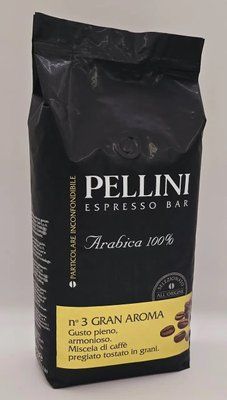 Кофе в зёрнах Pellini Espresso Bar №3 Gran Aroma 1 кг Италия 100% Arabica 0957 фото