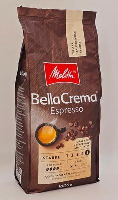 Кава в зернах Melitta Bella Crema Espresso 1 кг Німеччина 5070 фото