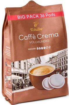Кава в чалдах Senseo Tchibo Caffe Crema Vollmundig 36 чалда (Philips Senseo 62 мм) 5205 фото