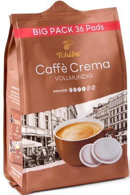 Кофе в чалдах Senseo Tchibo Caffe Crema Vollmundig 36 чалда (Philips Senseo 62 мм) 5205 фото