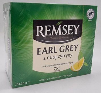 Чай чёрный "Remsey Earl Nuta Cytryne" Чёрный с бергамотом и лимоном 75 пак. Польша 0555 фото