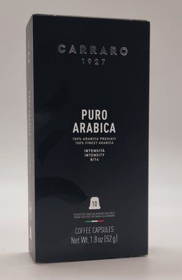 Кава в капсулах "Carraro" NESPRESSO Puro Arabica 100% 10 шт. Італія 285 фото