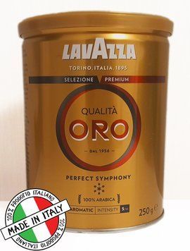 Кава мелена "Lavazza Qualita ORO" Ж/Б 250 грам Італія 100% арабіка 0081 фото