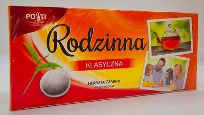 Чай черный Rodzinna Klasyczna 80 пак. Польша 0995 фото