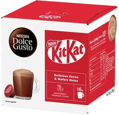 Гарячий шоколад у капсулах Nescafe Dolce Gusto KitKat 16 шт. 5190 фото