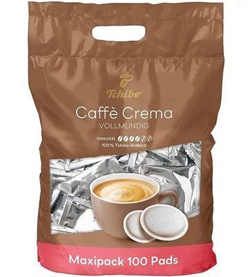 Кофе в чалдах Senseo Tchibo Caffe Crema Vollmundig 100 чалдов (Philips Senseo 62 мм) 5265 фото