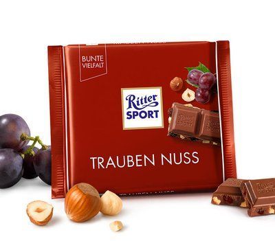 Молочний шоколад Ritter Sport Trauben Nuss 100 г Німеччина 0563 фото