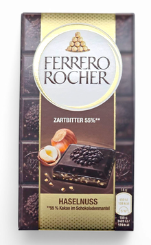 Чорний шоколад з лісовими горіхами Ferrero Rocher Dark 90 грам 5168 фото
