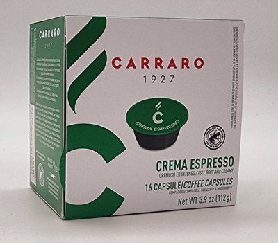 Кофе в капсулах Carraro A Modo Mio Crema Espresso 16 шт. Италия 0338 фото