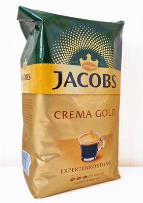 Кава в зернах Jacobs Crema Gold 1 кг Німеччина 1622450167 фото