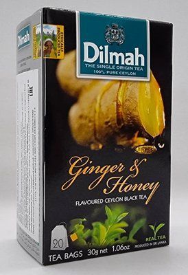 Чай цейлонський "Dilmah" Імбир і мед 20 пак/пап 30 грамів 0843 фото
